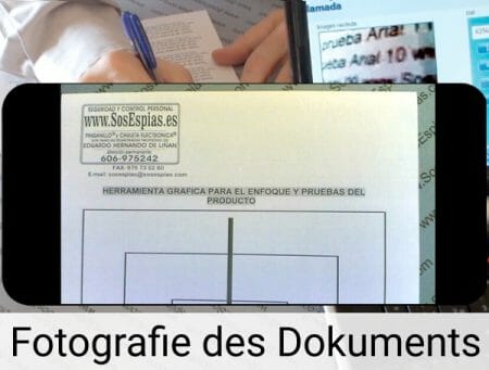 Fotografie des Prüfungen Kamera
